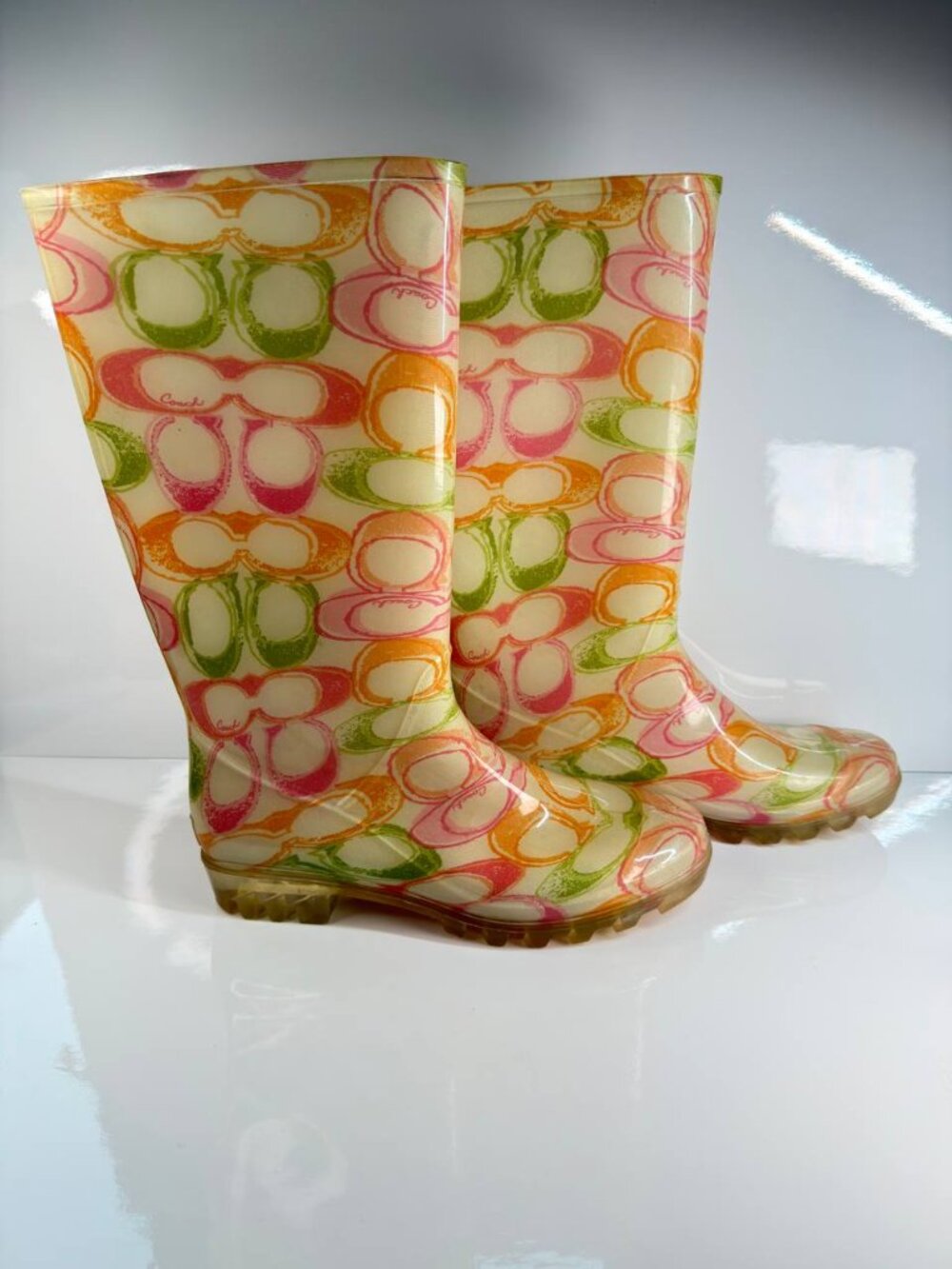 Coach Rubber Rain Boots – Women’s Size 9 - Picture 9 of 15